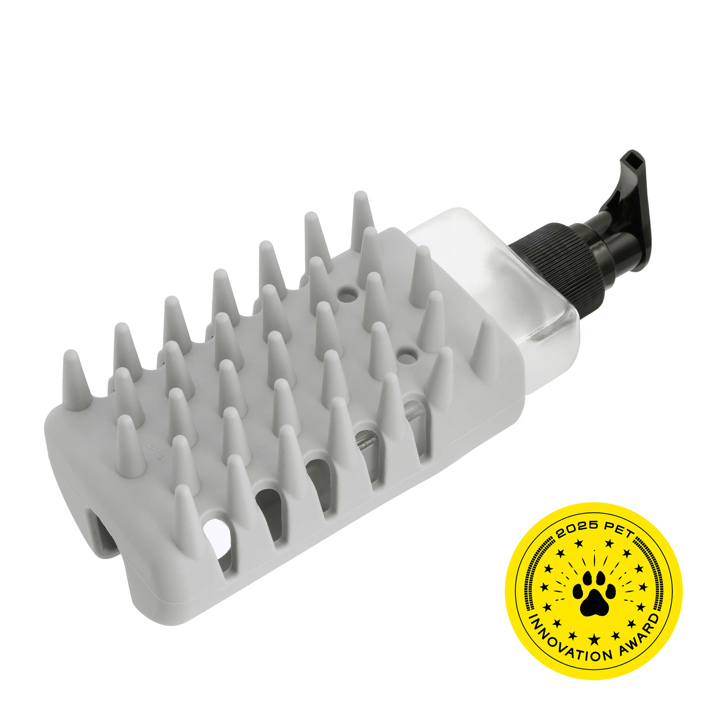 Pet 2-In-1 Shampoo-Dispensing Bath Brush - Image 4