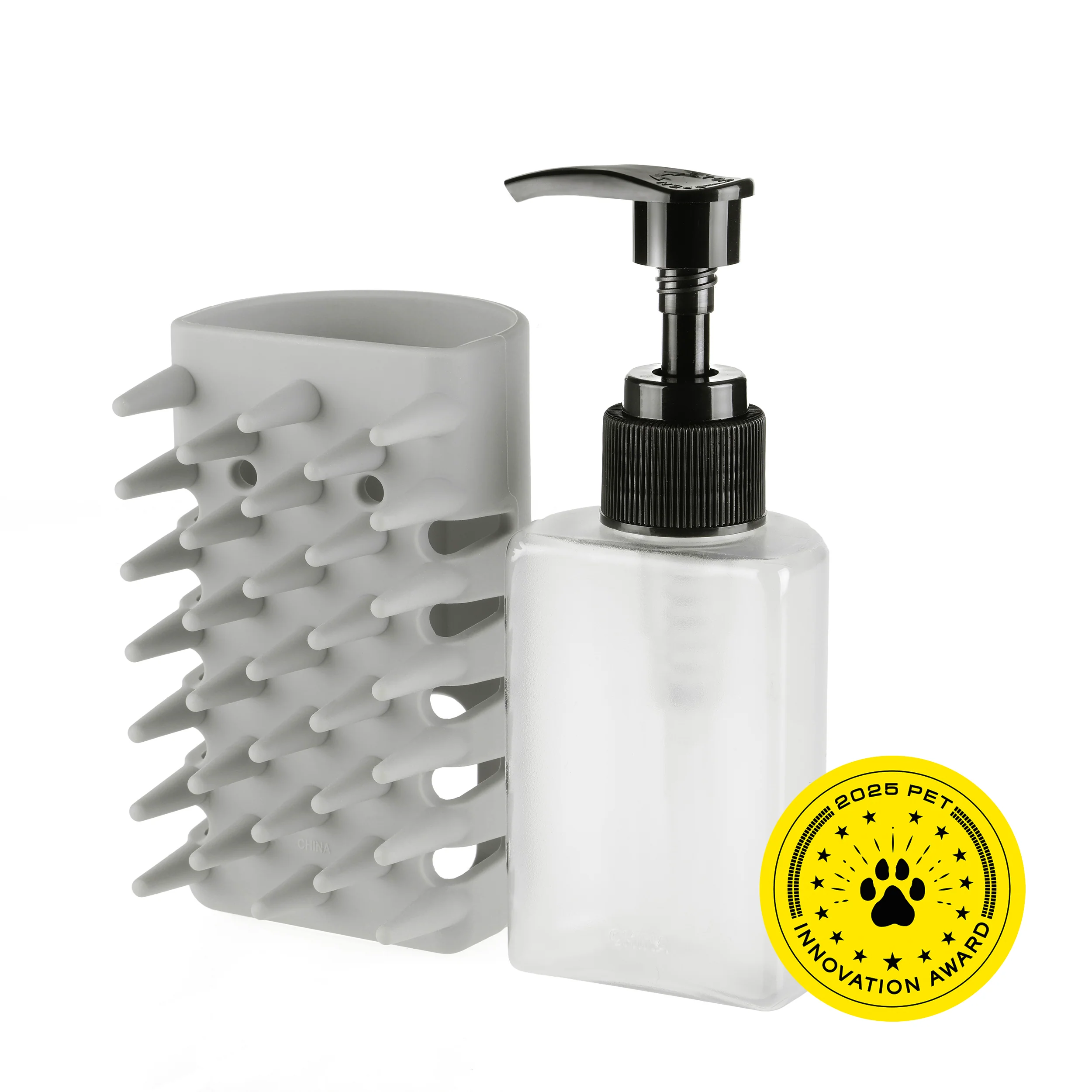 Pet 2-In-1 Shampoo-Dispensing Bath Brush - Image 5