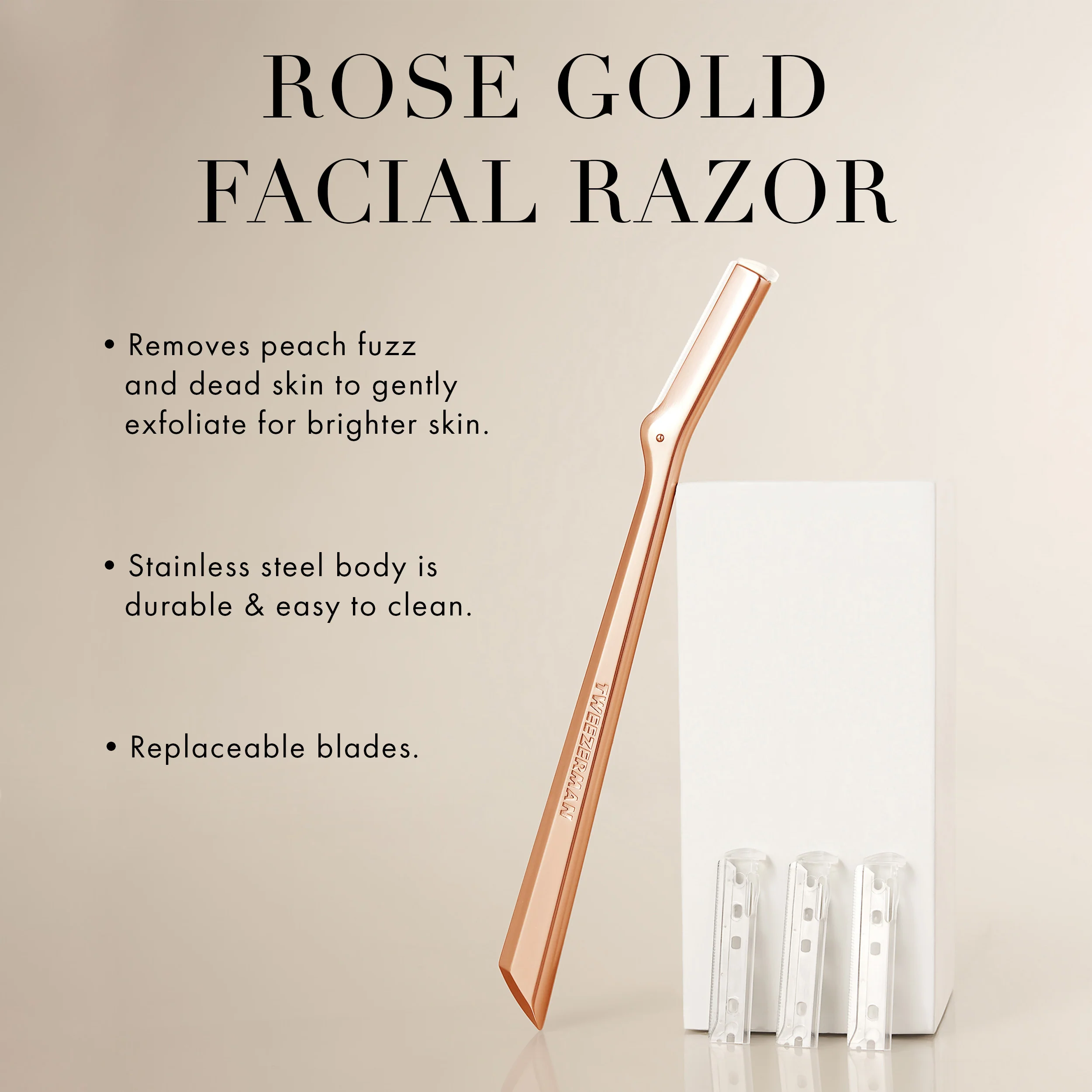 Rose Gold Facial Razor - Image 8