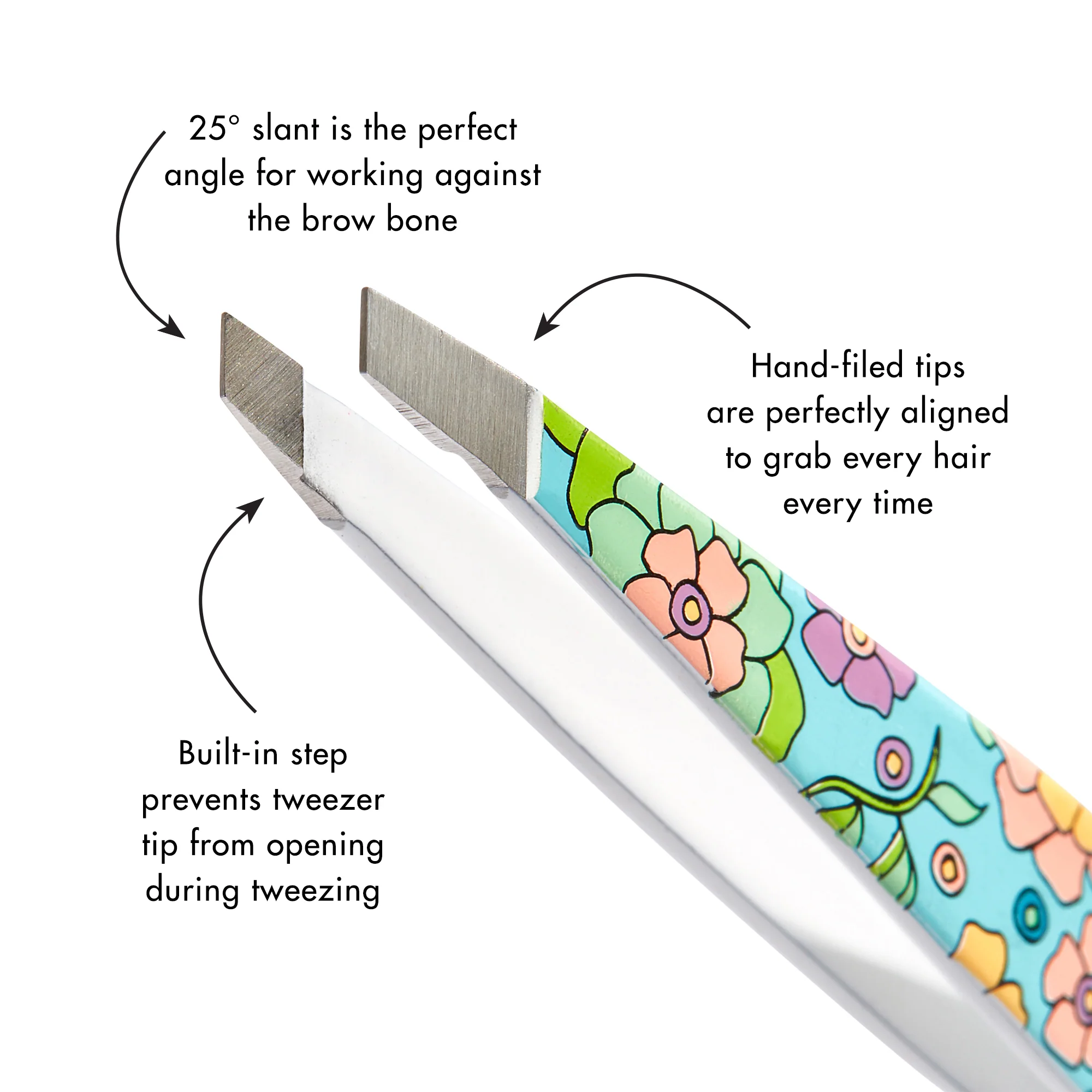 Vintage Floral Mini Slant Tweezer - Image 3